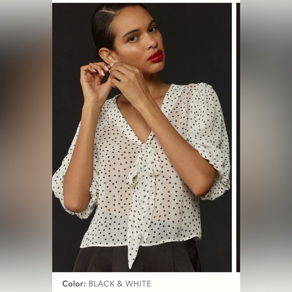 Maeve Polka Dot Blouse
Size Small